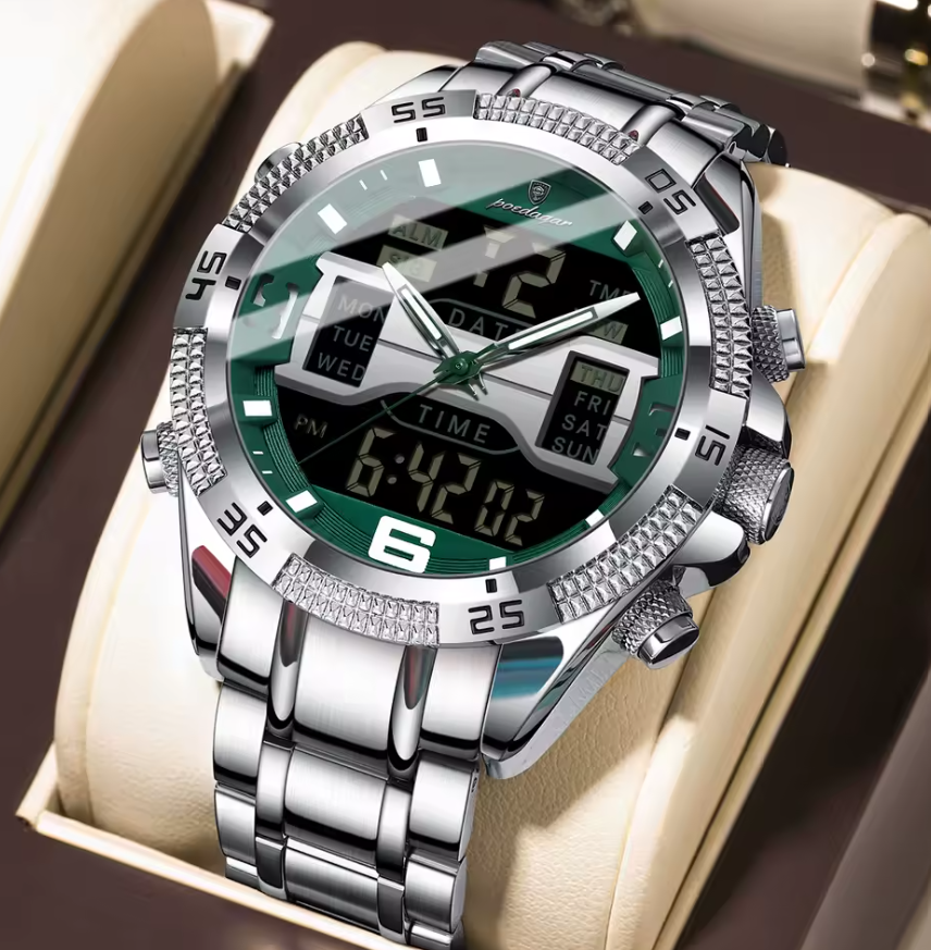 Montre Royale en acier inoxydable pour Hommes main image 0