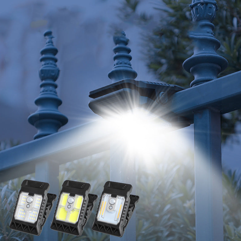 Lampe solaire à clip extérieur avec détecteur de mouvement – Économique et pratique